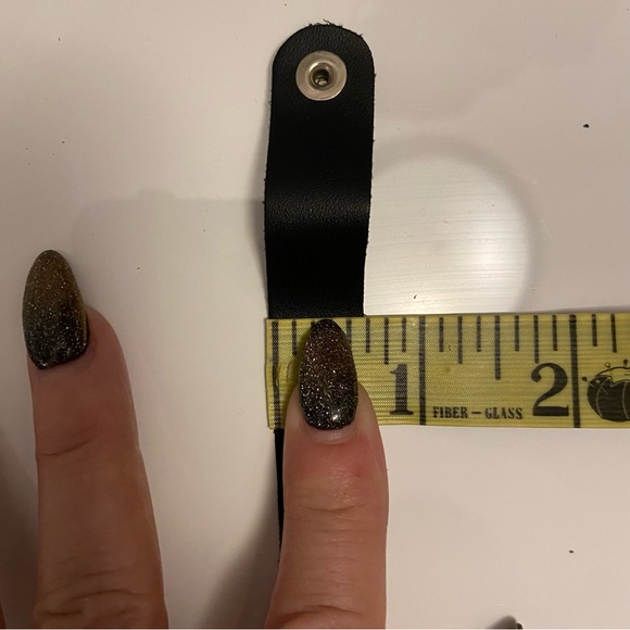 Vintage Leather Cuff Watch Bands Black - Picture 9 of 9